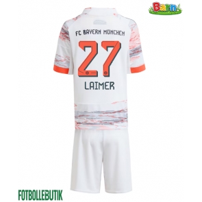 Bayern Munich Konrad Laimer #27 Bortaställ Barn 2025-26 Kortärmad (+ Korta byxor)